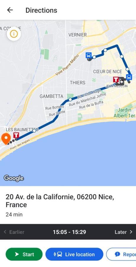 Magnifique Appartement 60M2 ,3 Pieces , Equipee,Tres Lumineux, 2 Minutes A Pied De La Plage Nice Eksteriør billede